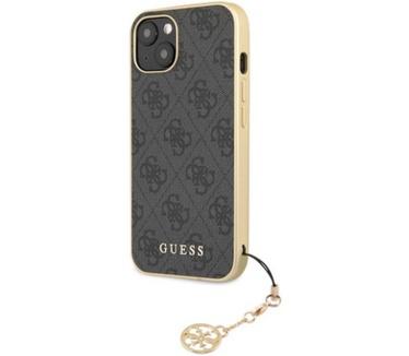 Guess 4G Charms Hard Case - Apple iPhone 14 (6.1") - Grijs Grijs