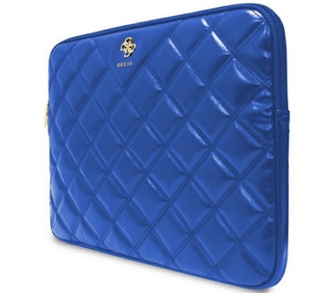 Guess Quilted Big 4G Logo Universele Laptoptas (14") - Blauw Blauw
