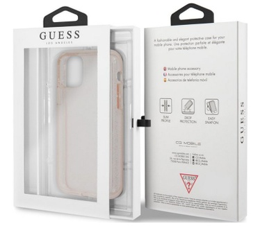 Guess Glitter Hard Case voor Apple iPhone 11 (6.1") - Roze  Roze