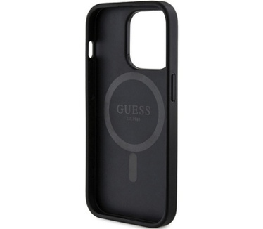 Guess 4G MagSafe Back Case - Apple iPhone 13 Pro Max (6.7") Zwart Zwart