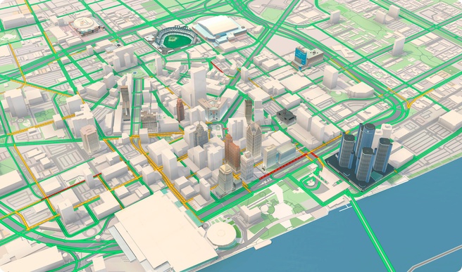 TomTom Orbis visualisatie