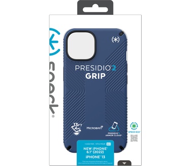 Speck Presidio2 Grip Apple iPhone 14 Coastal Blue - with Microban