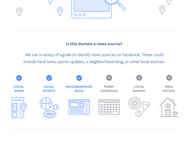 Facebook: lokaal nieuws infographic