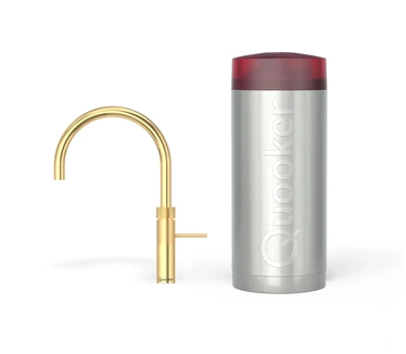 Quooker Fusion Round Goud incl. COMBI+ reservoir