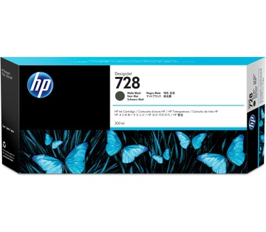 HP 728 matzwarte DesignJet inktcartridge, 300 ml