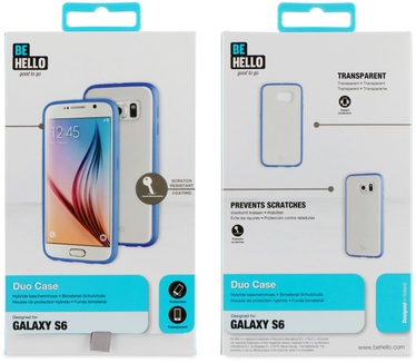 BeHello Samsung Galaxy S6 Duo Case Anti Scratch Blue