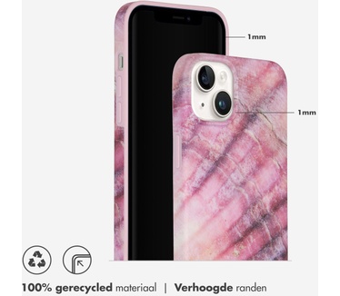 Selencia Aurora Fashion Backcover iPhone 14 Plus - Duurzaam hoesje - 100% gerecycled - Ocean Shell Purple