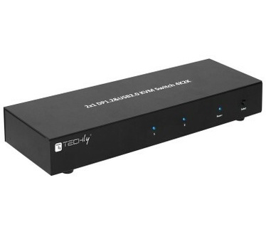 Techly IDATA-DP-KVM2 2 poorten DisplayPort-switch DisplayPort 3840 x 2160 pix