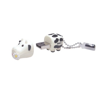 Emtec Farm - Cow 4GB Wit