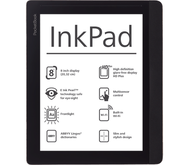 PocketBook Inkpad + Beschermcover Bruin