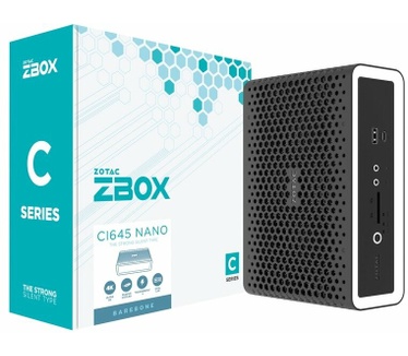 Zotac ZBOX nano ZBOX C Series CI645 nano - Barebone - mini-PC - 1 x Core i5 1135G7 2.4 GHz - RAM 0 GB - Iris Xe Graphics - GigE