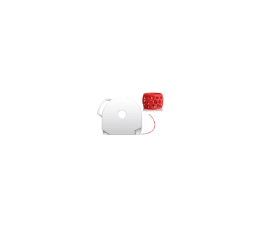 Cubify CubePro 3D filament rood (ABS)