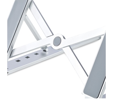 Startech.com Inklapbare Laptopstandaard, Verstelbare Hoek, Ergonomische Laptophouder, Draagvermogen 10Kg, Ventileren/Kantelen/Verhogen, Aluminium Tablet/Laptop Steun/Riser/Staander