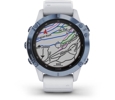 Garmin fēnix 6 Pro Solar Blauw (Wit)