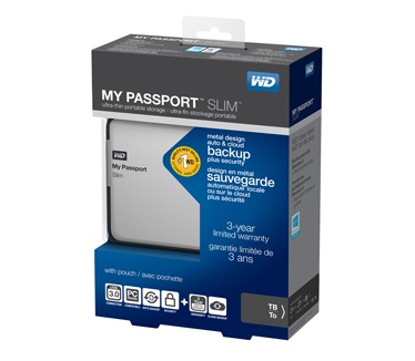 WD My Passport Slim 1TB Zilver