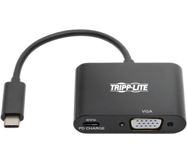 Tripp-Lite USB C to VGA Adapter Zwart