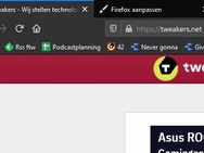 Firefox: compacte modus, normale modus en touch-modus