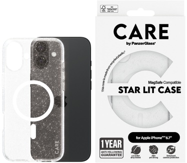 PanzerGlass CARE by PG White MagS iPhone16 6.7