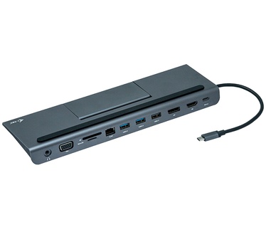 iTEC USB-C Metal Low Profile 4K Triple Display Docking Station with Power Delivery 85 W + Universal Charger 112 W