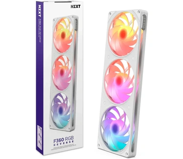 NZXT F360 RGB Reverse (2026) Wit