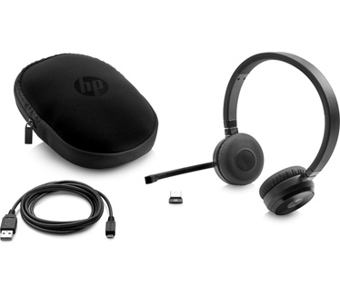 HP UC draadloze duo headset (Zwart)