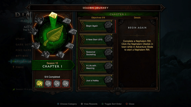 Diablo III Seasons