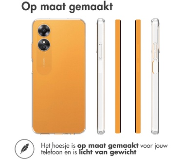 Accezz Clear Backcover Oppo A17 - Transparant