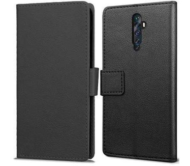qMust Oppo Reno 2Z Wallet Hoesje Zwart