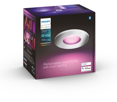 Philips Hue Xamento badkamerinbouwspot - wit en gekleurd licht - per stuk Grijs