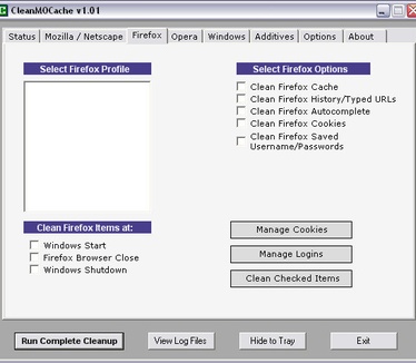 CleanMOCache 1.01 screenshot