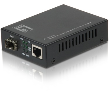 LevelOne RJ45 to SFP Gigabit Media Converter, PoE PD