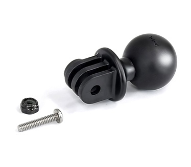 RAM Mount Handlebar U-Bolt Double Ball Mount with Action Camera Adapter