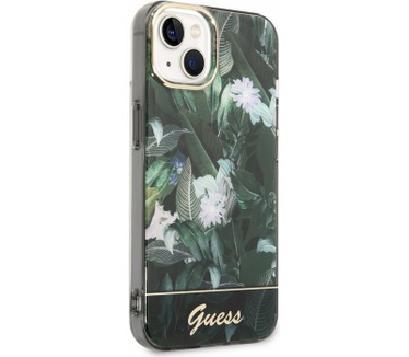 Guess Jungle Back Case - Apple iPhone 14 Plus (6.7") - Groen Groen