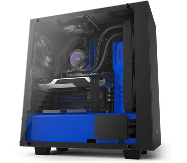 NZXT S340 Elite Zwart/Blauw