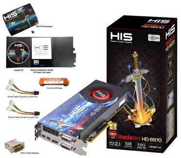 HIS HD 6870 1GB GDDR5 PCIe