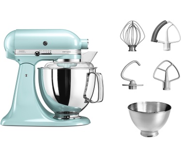 KitchenAid Artisan 5KSM175PSEIC met extra accessoires IJsblauw