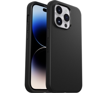 Otterbox OtterBox Symmetry-hoesje voor iPhone 14 Pro Max, schokbestendig, valbestendig, dunne beschermende hoes, 3x getest volgens militaire standaard, Antimicrobieel, Zwart, Geen retailverpakking