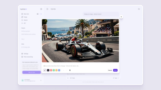 Proton Lumo 2.0-beeldgeneratie