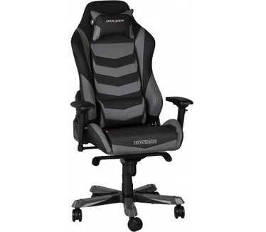DXRacer IRON Gaming Chair Zwart/Grijs Stripes
