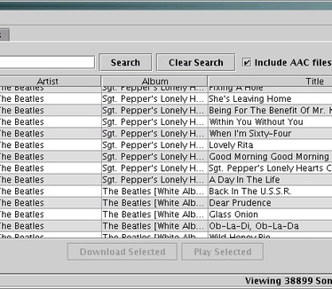 ourTunes screenshot
