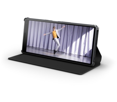 Sony Xperia 10 Style Cover Stand SCSI10 (Xperia 10) Zwart