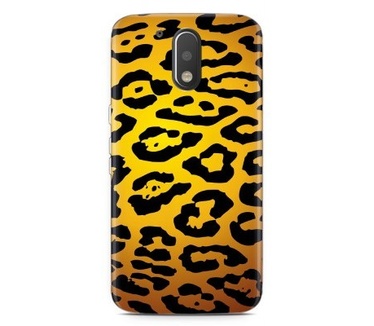 Just in Case Motorola Moto G4/G4 Plus Hoesje Luipaard Goud Zwart