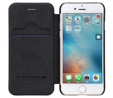 Nillkin Qin PU Leather Book Case - Apple iPhone 7 (4.7") - Zwart