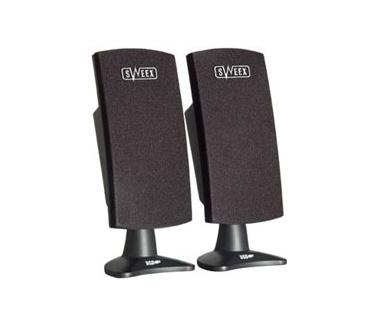 Sweex USB Speaker Set 120 Watt (2.0, 2x 0.5W, Zwart)