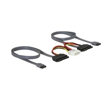 Delock SATA All-in-One cable for 2x HDD