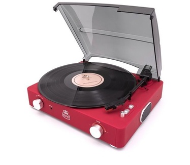 GPO Retro SW508CRED Platenspeler met ingebouwde speakers