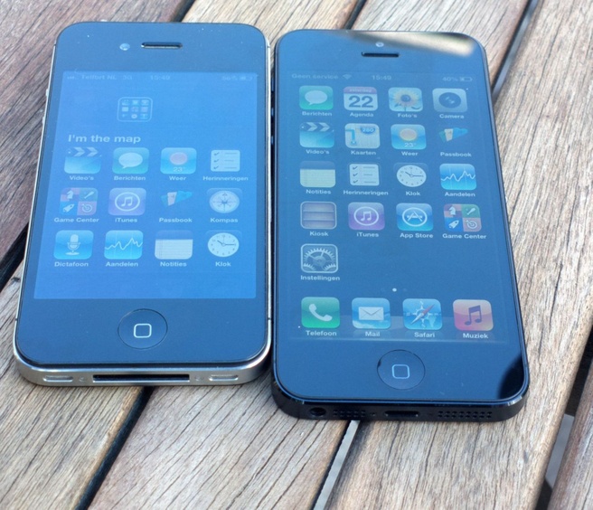 iPhone 4S en 5: scherm