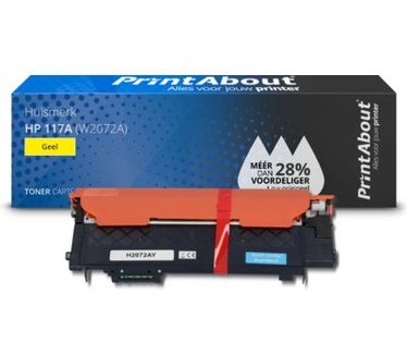 PrintAbout Huismerk HP 117A (W2072A) Toner Geel