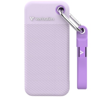 Verbatim Pocket SSD - Zomereditie Paars met 2 rubberen hoezen (wit & paars) - 1TB