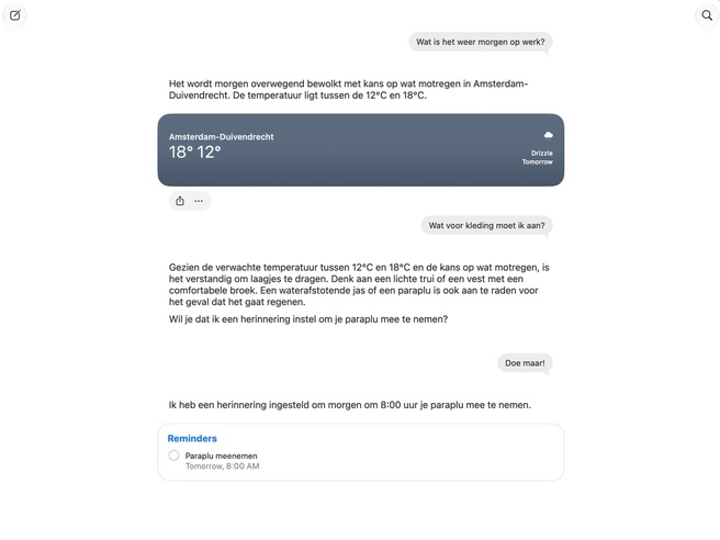Siri AI: vervolgvragen